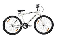 Hero Santiago 26T Single Speed City Hybrid cycle for Men | White | Ideal for 12+ Years