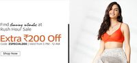 Zivame Rush Hour Sale - Extra Rs.200 Off On Sitewide