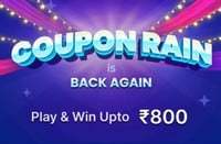 Last Day Flipkart Coupon Rain Game - Win Rewards Upto ₹800