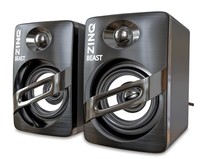 Zinq Technologies Beast Portable Laptop/Desktop USB 2.0 Powered Multimedia Speaker (Black)
