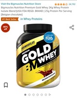 Bigmuscles Nutrition Premium Gold Whey 1Kg Whey Protein I