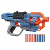 Nerf Elite 2.0 Commander Rd-6 Blaster, 12 Darts, 6-Dart Rotating Drum, Tactical Rails,Plastic,Multicolor