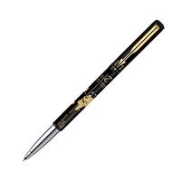 Parker Moments Vector Timecheck Gold Trim Roller Ball Pen (Black)