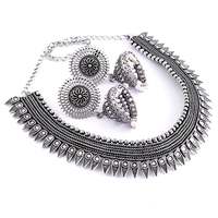 Haniya Oxidised Silver Plated Party wear Designer Jewelry Set for women & girls upto 67%