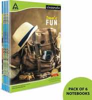Classmate Notebook A4 Notebook Single Line 172 Pages  (Multicolor, Pack of 6)