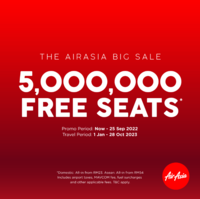 Air Asia Free Tickets Sale offer 2022: 50 Lakh Seats up for grabs!