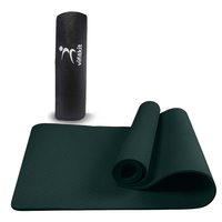VIFITKIT 4mm Anti-Skid Yoga Mat with Carry Bag for Home Gym & Outdoor Workout for Men & Women (Bottle Green)