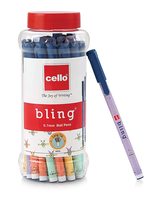 Cello Bling Blue Ball Pen, Jar of 25 Units @ Rs.95