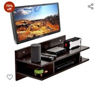DeckUp Meritus-S Wall Engineered Wood TV Entertainment Unit (Dark Wenge, Matte Finish)