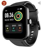 Noise ColorFit Pulse Grand Smart Watch with 1.69"(4.29cm) (Jet Black)