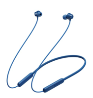  realme Buds Wireless 2S in Ear Earphone with mic, Dual Device Switching & Type C Fast Charge & Up to 24Hrs Playtime, Bluetooth Headset Neckband (Blue)
