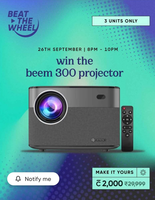 Cred Beat the wheel - Chance to win Beem 300 projector, Cashbacks (8PM-10PM)