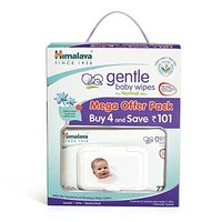 Himalaya Gentle Baby Wipes Mega Offer Pack (4N x 72's) Save Rs.101/-