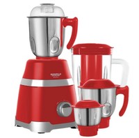 Lowest ever - Maharaja Whiteline Ultramax Elite 750 Watts 4 Jars Mixer Grinder (Superior Cooling, MX-222, Red)
