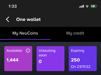 250 Tata Neu coins received (user specific)