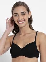 JOCKEY  Women T-Shirt Lightly Padded Bra  (Black)