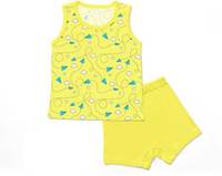 Superbottoms  Baby Boys & Baby Girls Casual T-shirt Shorts  (Yellow)