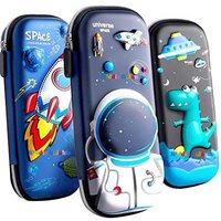 Kiddie Galaxia Pencil Case Large Capacity Pencil Pouch Bag 3D Cover EVA Compass School Pouch Organizer