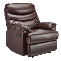 Amazon Brand - Solimo Serpens Single Seater Recliner (Brown, Leatherette) [Coupon + Cashback + Bank Off)