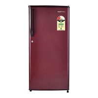 Amazon Basics 195 L 2 Star Direct Cool Single Door Refrigerator (Dark Red, Fast Icing Technology)