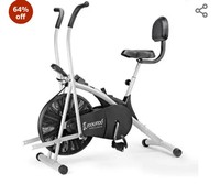 Cockatoo AB06WBC Stainless Steel Exercise Bike with Moving Handle, Back Support and Adjustable Cushioned Seat,(DIY Do It Yourself Installation,1 Year Warranty)