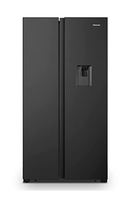 Hisense 564 L Inverter Frost-Free Side-by-Side Door Refrigerator with Water Dispenser (RS564N4SBNW, Black Stainless Steel Finish)