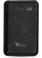 Syska 5000 mAh Power Bank  (Black, Lithium Polymer)