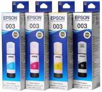 Epson 003 65ml L3110, L3150 ,Multi Color Ink Black,Cyan,Yellow,Magenta Black + Tri Color Combo Pack Ink Bottle