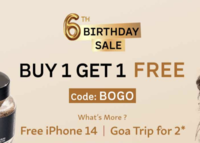 Extended for 24 hours Mcaffeine : Buy 1 Get 1 Free + Win free Goa trip for two | Free iphone 14