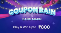 Last Day Flipkart -Coupon Rain Diwali Special play and win upto ₹800 