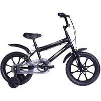  Hero Stomper 16T Steel Single Speed Junior BMX Cycle, 12 Inch (Black) Ideal for Unisex Kids