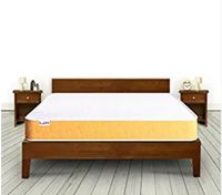 SleepX Dual Comfort Mattress 6 inch Queen Bed Size, High Density (HD) Foam- Medium Soft & Hard (Orange, 78x60x6 Inches)