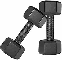 Kore PVC DM 1-5 Kg (Set of Two) Combo 161 (Round/Hex) Dumbbells Set and Fitness Kit