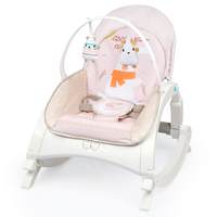 R for Rabbit Rock N Play Baby Rocker with Soothing Music and Vibration, Rocker Chair for Baby, Adjustable backrest Recline Feature, Detachable Toy bar (Cream)