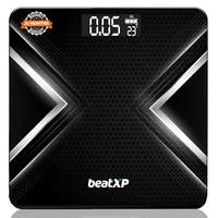 beatXP Gravity X Digital Weight Machine For Body Weight with Thick Tempered Glass