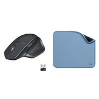 Logitech MX Master 2S Wireless Mouse with Logitech Studio Series Mousepad (Blue Grey)