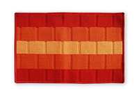 Status Polypropylene Anti Slip Floor Door Mat in Home Kitchen Office Entrance Mats ( 38x58 cm) (Orange)