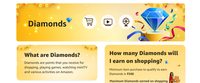 Amazon Jackpot Win Assured Diamonds Min 50 Upto 1000