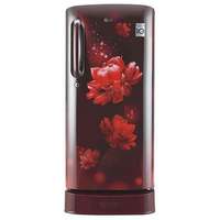 LG 190 L 4 Star Inverter Direct-Cool Single Door Refrigerator (GL-D201ASCY, Scarlet Charm, Base stand with Drawer)