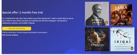  Audible Offer  Special Offer: 2 Months Free Trial