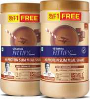 Saffola Fittify Swiss Chocolate Meal Replacement BOGO Shake Whey Protein  (420 g, Swiss Chocolate)