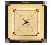 KOXTONS - Carrom Board Full Size with 2" Border (Premium), Brown (KXCB02)