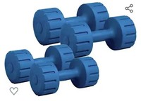 [Few Left] FITMAX DM PVC 2KG + 5KG Combo 161 PVC Fixed Weight Dumbbell (14kg) (Blue)