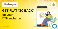 Amazon Get Flat Rs.30 cashback on your DTH recharge using Diamond