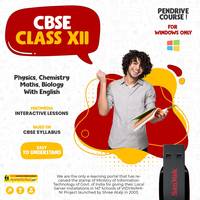 Lightening deal -Class XII CBSE Science_Ver 3 USB Pendrive Course with Latest CBSE Syllabus 2022-2023 NEW SYLLABUS TOPICS in (Physics Chemistry Maths Biology) & English (core) Additionally . For Windows