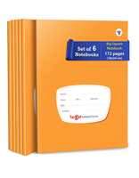 TARGET PUBLICATIONS Big Square Notebooks for Kids | 172 Ruled Pages | Soft Bound Cover | Maths Practice Books for Children | 18 cm x 24 cm Approx | Set of 6 