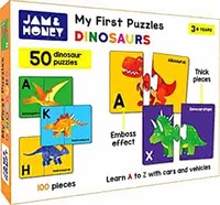 Amazon Brand - Jam & Honey My First Dinosaurs Puzzle - 100 Piece Puzzle 