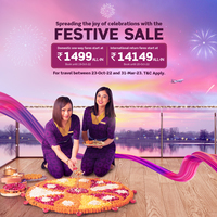 Vistara Festive Sale 2022 Live: Domestic Flights from ₹1499 and International ₹14149 (round-trip) all inclusive!