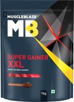 MUSCLEBLAZE Super Gainer XXL Weight Gainers/Mass Gainers  (1 kg, Chocolate)