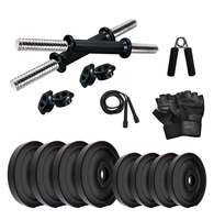 FITZON PVC DM-22KG (3 KG x 4 = 12 KG + 2.5 KG x 4 = 10 KG) Combo 2 Dumbbells Set